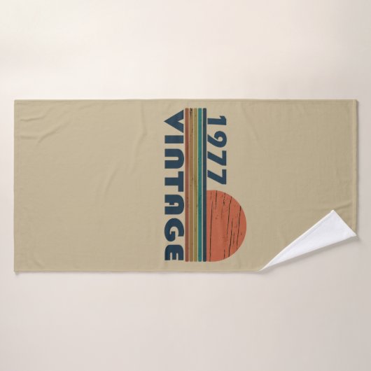 Geboren in 1977 verjaardagscadeau badhanddoek (Badhanddoek)