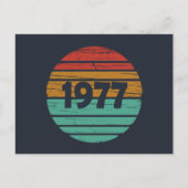 Geboren in 1977  verjaardagscadeau feestdagenkaart (Voorkant)