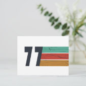 Geboren in 1977  verjaardagscadeau feestdagenkaart (Staand voorkant)