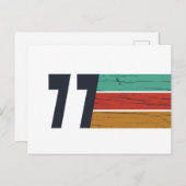 Geboren in 1977  verjaardagscadeau feestdagenkaart (Voorkant / Achterkant)