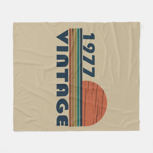 Geboren in 1977  verjaardagscadeau fleece deken (Voorkant (Horizontaal))