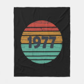 Geboren in 1977  verjaardagscadeau fleece deken (Voorkant)