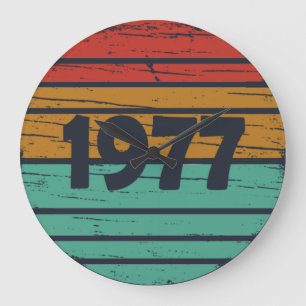 Geboren in 1977 verjaardagscadeau grote klok