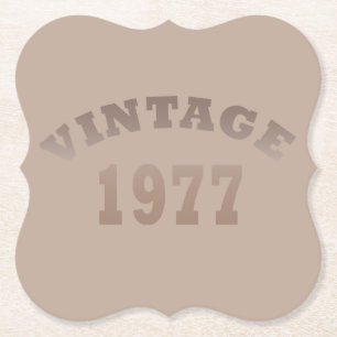 Geboren in 1977  verjaardagscadeau kartonnen onderzetters