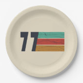 Geboren in 1977  verjaardagscadeau papieren bordje (Voorkant)