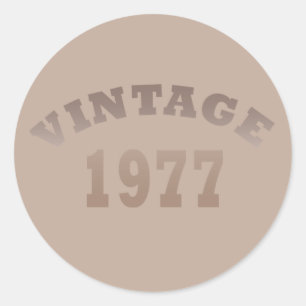 Geboren in 1977  verjaardagscadeau ronde sticker