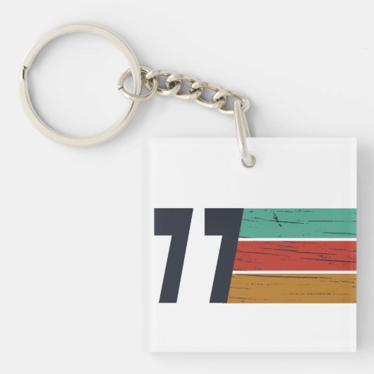 Geboren in 1977  verjaardagscadeau sleutelhanger (voorkant)