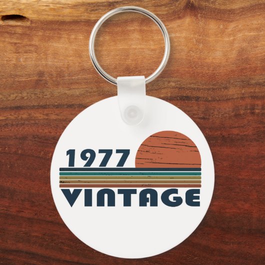 Geboren in 1977  verjaardagscadeau sleutelhanger (Voorkant)