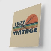 Geboren in 1977 verjaardagscadeau vierkante klok (Hoek)