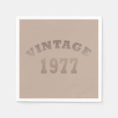 Geboren in 1977  verjaardagsfeest servet (Voorkant)