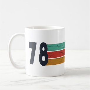 Geboren in 1978 eenvoudige elegante vintage verjaa koffiemok