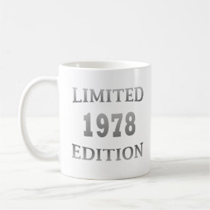 Geboren in 1978 elegante moderne verjaardagscadeau koffiemok