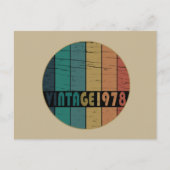 Geboren in 1978  jaar feestdagenkaart (Voorkant)