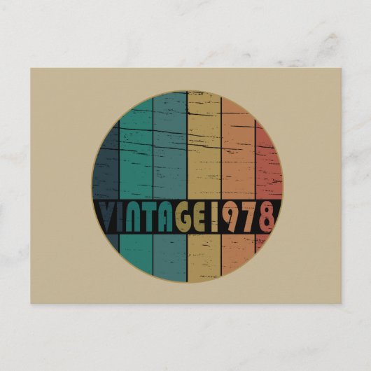 Geboren in 1978  jaar feestdagenkaart (Voorkant)