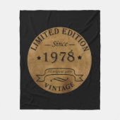 Geboren in 1978 jaar fleece deken (Voorkant)