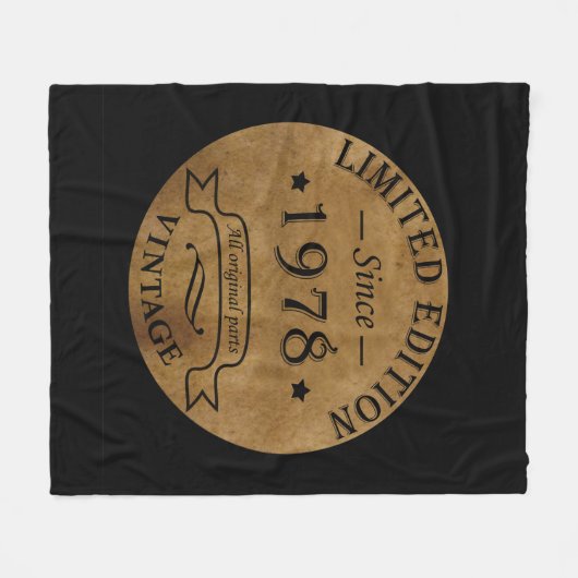 Geboren in 1978  jaar fleece deken (Voorkant (Horizontaal))