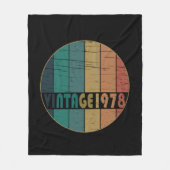 Geboren in 1978  jaar fleece deken (Voorkant)