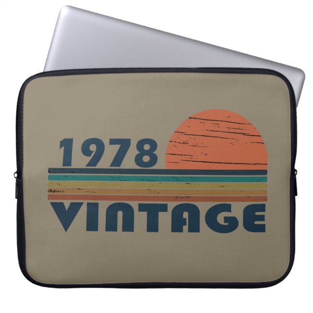 Geboren in 1978  jaar laptop sleeve (Voorkant)