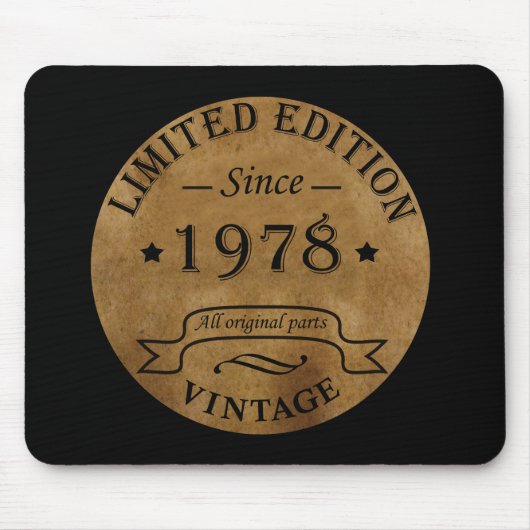 Geboren in 1978  jaar muismat (Voorkant)