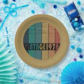 Geboren in 1978 jaar papieren bordje (Feest)