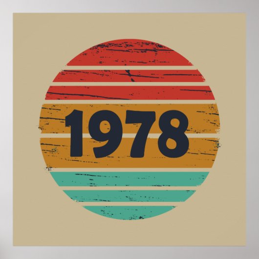 Geboren in 1978 jaar poster (Voorkant)