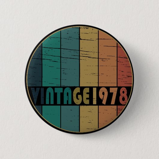Geboren in 1978  jaar ronde button 5,7 cm (Voorkant)