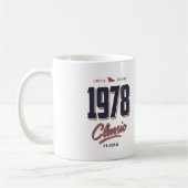 Geboren in 1978. koffiemok (Links)