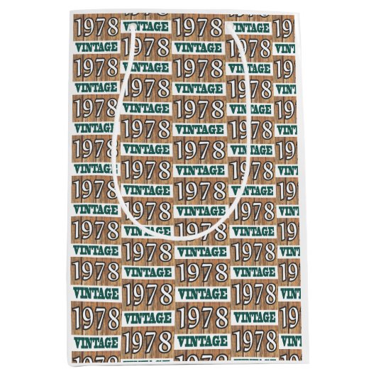 Geboren in 1978 middelgrote cadeautas (Voorkant)