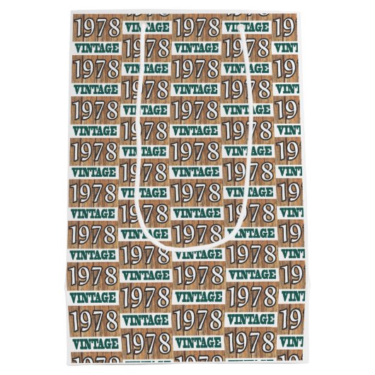 Geboren in 1978 middelgrote cadeautas (Achterkant)