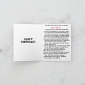 Geboren in 1978 Plechtige feiten Kaart (Binnen)