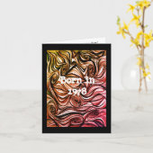 Geboren in 1978 Plechtige feiten Kaart (Gele Bloem)