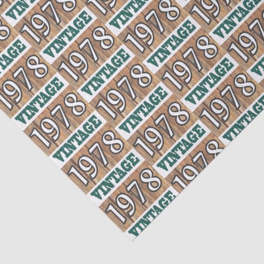 Geboren in 1978 tissuepapier (Detail)