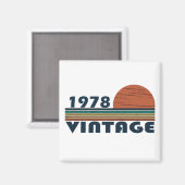 geboren in 1978 verjaardag magneet (Voorkant / Achterkant)