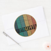 geboren in 1978  verjaardag ronde sticker (Envelop)