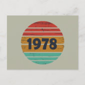 Geboren in 1978  verjaardagscadeau feestdagenkaart (Voorkant)
