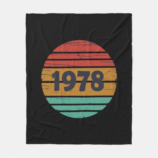 Geboren in 1978 verjaardagscadeau fleece deken (Voorkant)