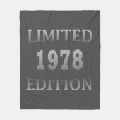 Geboren in 1978 verjaardagscadeau fleece deken (Voorkant)