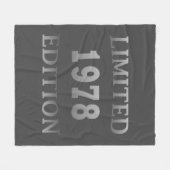 Geboren in 1978 verjaardagscadeau fleece deken (Voorkant (Horizontaal))