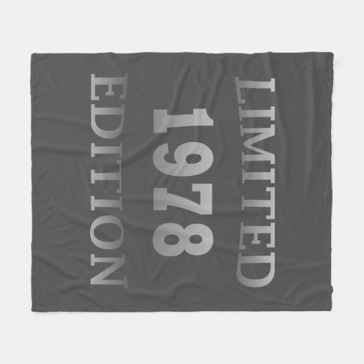 Geboren in 1978 verjaardagscadeau fleece deken (Voorkant (Horizontaal))