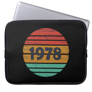 Geboren in 1978  verjaardagscadeau laptop sleeve