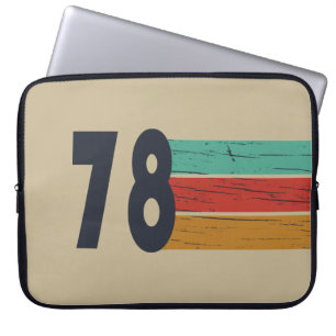 Geboren in 1978 verjaardagscadeau laptop sleeve