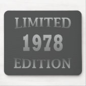 Geboren in 1978 verjaardagscadeau muismat (Voorkant)