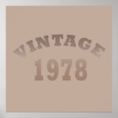 Geboren in 1978  verjaardagscadeau poster (Voorkant)