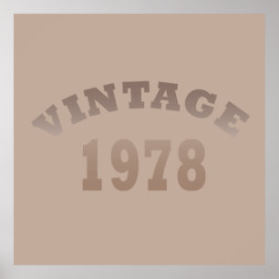 Geboren in 1978  verjaardagscadeau poster