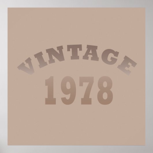 Geboren in 1978  verjaardagscadeau poster (Voorkant)