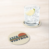 Geboren in 1978 verjaardagscadeau ronde kartonnen onderzetter (Insitu)