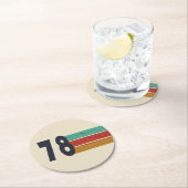 Geboren in 1978 verjaardagscadeau ronde kartonnen onderzetter (Insitu)