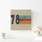 Geboren in 1978 verjaardagscadeau vierkante klok (Huis)