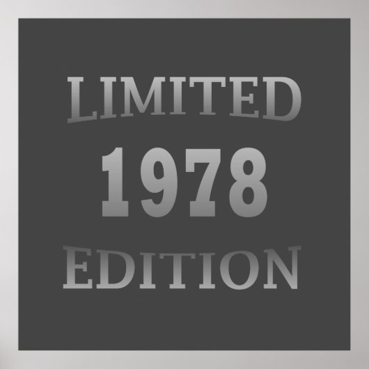 geboren in 1978 verjaardagsdagsdagsrectie poster (Voorkant)