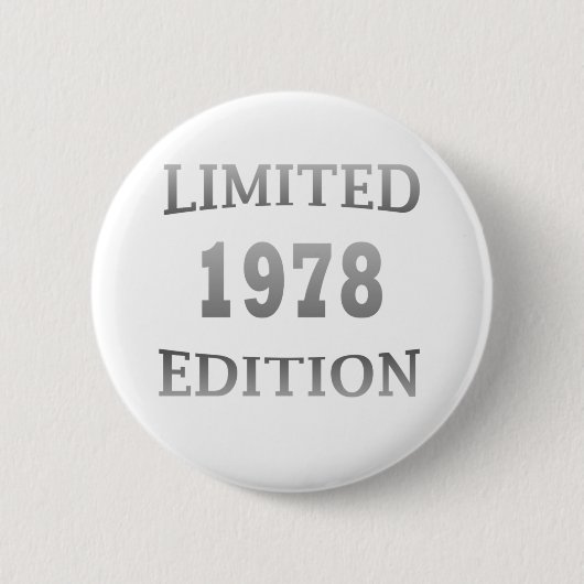geboren in 1978 verjaardagsdagsdagsrectie ronde button 5,7 cm (Voorkant)